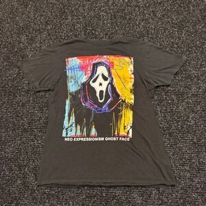 Ghost Face Neo Expressionism Scream Horror Movie Graphic T-Shirt Black Small